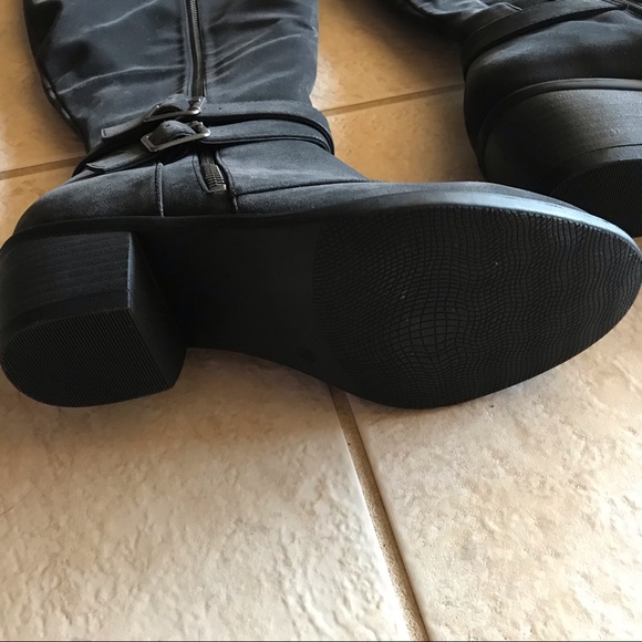 NIB Knee High Boots Wide Width Faux Suede - Picture 4 of 11